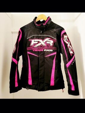FXR Womens Nitro Black Pink White Jacket SIZE 4 (XS)